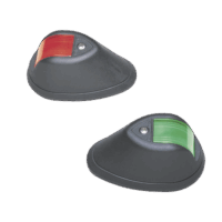 Set de Luces de Navegación Verticales Rojo / Verde con Carcasa en Color Negro para Embarcaciones a Motor de Menos de 20 Metros