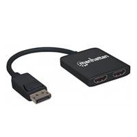 10084363.jpg VIDEO SPLITTER,MANHATTAN,152716, DISPLAYPORT 1 DP IN : 2 HDMI OUT UHD