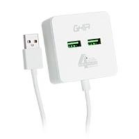10121810.jpg HUB USB 2.0 GHIA DE 4 PUERTOS / TRANSFERENCIA DE DATOS/CABLE 0.50 CM