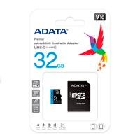 10126260.jpg MEMORIA ADATA MICRO SDXC/SDHC 32GB UHS-I 100MB/25MB CLASE 10 V10 A1 C/ADAPTADOR (AUSDH32GUICL10A1-RA1)