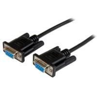 10191473.jpg CABLE SERIAL DE 2M NULO DE MODEM SERIAL RS232 DB9 - HEMBRA A HEMBRA - COLOR NEGRO - STARTECH.COM MOD. SCNM9FF2MBK
