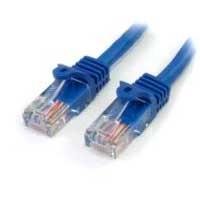 10191721.jpg CABLE DE 5M DE RED ETHERNET CAT5E RJ45 SIN TRABA SNAGLESS - AZUL - STARTECH.COM MOD. 45PAT5MBL