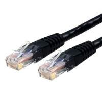 10191895.jpg CABLE DE 3M NEGRO DE RED GIGABIT CAT6 ETHERNET RJ45 UTP MOLDEADO - CERTIFICADO ETL - STARTECH.COM MOD. C6PATCH10BK