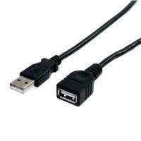 10192828-1.jpg CABLE DE 3M DE EXTENSIÓN USB 2.0 - MACHO A HEMBRA USB A - EXTENSOR - NEGRO - STARTECH.COM MOD. USBEXTAA10BK