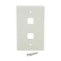 10192938.jpg PLACA DE PARED DE 2 SALIDAS RJ45 - COLOR BLANCO - STARTECH.COM MOD. PLATE2WH