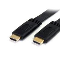 10192946-1.jpg CABLE HDMI DE 3M PLANO DE ALTA VELOCIDAD CON ETHERNET -2X HDMI MACHO - ULTRA HD 4K X 2K - NEGRO - STARTECH.COM MOD. HDMIMM10FL