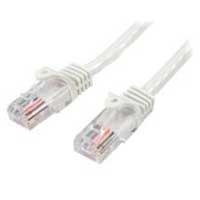 10192977.jpg CABLE DE 10M BLANCO DE RED CAT5E ETHERNET RJ45 SIN ENGANCHES - LATIGUILLO SNAGLESS - STARTECH.COM MOD. 45PAT10MWH