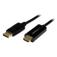 10193502.jpg CABLE ADAPTADOR DE 1M DISPLAYPORT A HDMI - COLOR NEGRO - ULTRA HD 4K - STARTECH.COM MOD. DP2HDMM1MB