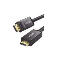 10204-p.png Cable DP Macho a HDMI Macho | Longitud 5m | Soporta 4K@30Hz | Soporta 3D | Cobre Estañado 28AWG | Blindaje interno múltiple | Transmisión Unidireccional | Botón de Liberación | Chip de Última Generación.