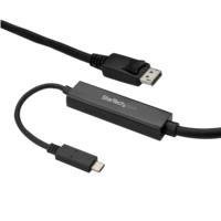 10212718.jpg CABLE ADAPTADOR DE 3M USB-C A DISPLAYPORT 4K 60HZ - NEGRO - CABLE USB TIPO C A DP - CABLE DE VIDEO USBC - STARTECH.COM MOD. CDP2DPMM3MB