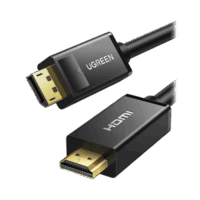 10239-p.png Cable DP Macho a HDMI Macho / Longitud 1.50 m / Soporta 4K@30Hz / Soporta 3D / Cobre Estañado 28AWG / Blindaje interno múltiple / Transmisión Unidireccional / Botón de Liberación / Chip de Última Generación