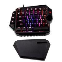 10294091.jpg TECLADO GAMER BALAM RUSH DOMINATE GK540 / ALAMBRICO USB / ILUMINACION RGB / MULTIMEDIA / MECANICO A UNA MANO / ESPAÑOL / 39 TECLAS / NEGRO / BR-932721