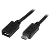 10329833.jpg CABLE DE 50CM MICRO USB DE EXTENSION - MACHO A HEMBRA - STARTECH.COM MOD. USBUBEXT50CM
