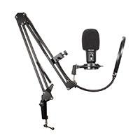 10330152.jpg MICROFONO GAMING TIPO CARDIODE PARA STREAMING, USB CON BRAZO TIPO GRUA PARA ESCRITORIO COLOR NEGRO