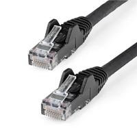 10331700.jpg CABLE ETHERNET CAT 6 DE 50 CM - LSZH - CABLE DE RED PATCH CAT6 UTP RJ45 POE DE 100W 10 GBE SIN ENGANCHES NEGRO, ETL - STARTECH.COM MOD. N6LPATCH50CMBK
