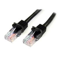 10335492.jpg CABLE DE 3M NEGRO DE RED FAST ETHERNET CAT5E RJ45 SIN ENGANCHE - CABLE PATCH SNAGLESS - STARTECH.COM MOD. 45PAT3MBK