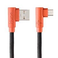 10337335.jpg CABLE MICRO USB HUNE HIEDRA SUSTENTABLE TRENZADO CARGA RAPIDA Y DATOS 90ª 1.2M (CORTEZA)