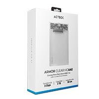10350453.jpg CARCASA CASE ENCLOSURE PARA DISCO DURO ACTECK ARMOR CLEAR HC440 / HDD 2.5 / CONEXION USB C / SATA / TRANSPARENTE / AC-934695
