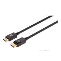 10353814.jpg CABLE DISPLAYPORT,MANHATTAN,353618, V1.4 M-M 2.0M NEGRO 8K60HZ,CHAPADOS EN ORO