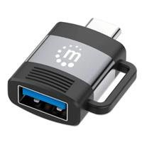 10354397.jpg ADAPTADOR,MANHATTAN,356312, USB-C V3.2 GEN1, CM-AH, 5GBPS 3A, ALUMINIO GRIS ESPACIAL/NEGRO