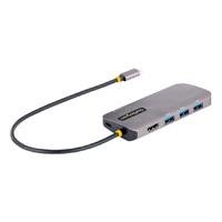 10365822.jpg DOCKING STATION - ADAPTADOR MULTIPUERTOS USB C, HDMI DE 4K Y 60HZ, HUB USB-A 3.2 DE 3 PUERTOS DE 5GBPS, PD DE 100W, GBE - STARTECH.COM MOD. 127B-USBC-MULTIPORT