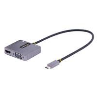 10365877.jpg ADAPTADOR DE VIDEO USB C, ADAPTADOR MULTIPUERTOS USB C A HDMI VGA CON SALIDA DE AUDIO DE 3.5MM, HDR 4K A 60HZ, PD 3.0 DE 100W, COMPATIBLE CON THUNDERBOLT 3/4 - STARTECH.COM MOD. 122-USBC-HDMI-4K-VGA