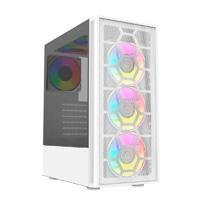 10380952.jpg GABINETE BALAM RUSH DRAGONFLY MESH GM740 / MEDIA TORRE / ATX - MICRO ATX - MINI ITX / PANEL CRISTAL TEMPLADO/ ILUMUMINACION RGB / VENTILADOR RGB INCLUIDO / BLANCO / BR-935999