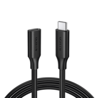 10387-p.png Cable USB-C Macho a USB-C Hembra / 1metro / USB-C 3.1 Gen 2 / Compatible con Thunderbolt 3 / TPE / Transferencia de Datos 10 Gbps / Soporta hasta 100W para Carga Rápida / Reversible