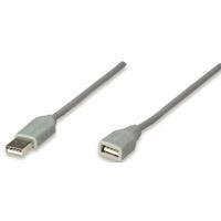 1121687.jpg CABLE USB,MANHATTAN,165211, EXTENSION 1.8M, GRIS