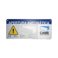 119R224E-p.png Letrero de Aviso Peligro para puertas automáticas CAME