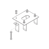 119RIG006-p.png Anclaje para barreras CAME GARD4 y G3750