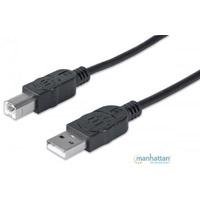 1736707.jpg CABLE USB,MANHATTAN,333368, V2.0 A-B 1.8M, NEGRO
