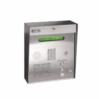 1835080-p.png Control de acceso /Gabinete para sobreponer / 2 puertas / 3000 números telefónicos / 11 digitos / Directorio en pantalla / Linea análoga o digital / Expandible a 16 puertas / Programable por PC