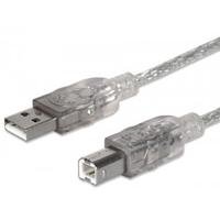 1835685.jpg CABLE USB,MANHATTAN,340458, V2.0 A-B 3.0M, PLATA
