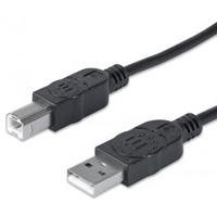 1853692.jpg CABLE USB,MANHATTAN,33382, V2.0 A-B 3.0M, NEGRO