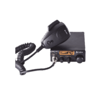 Radio móvil en banda CB de 40 canales en modulación AM con pantalla monocromática y función de PA