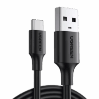 20884-p.png Cable USB-A a USB-C | 2 Metros | Carga y Sincronización de Datos | Carga Rápida 60W | Datos 5 Gbps | QC 3.0/2.0 | FPC | AFC | Protección Integrada | Duradero y Flexible| Caja ABS | Cubierta de TPE | Color Negro | 2 años de Gara
