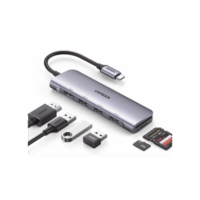 20956A-p.png HUB USB-C (Docking Station) 6 en 1 | HDMI 4K@30Hz | 3 Puertos USB 3.0 | Lector Tarjeta SD + Micro SD (TF) Uso Simultáneo | Chip de Última Generación | Potente Disipación de Calor | Caja de Aluminio.