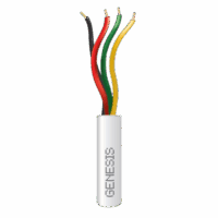 21031101_1000-p.png Bobina de 305 Metros / Alambre de Cobre / 4x22 AWG / Riser / Para Interior / Color Blanco/ Para Aplicaciones de Alarmas de Intrusión / Sistemas de Automatización.