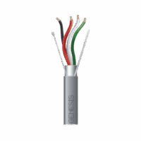 22151009_1000-p.png Bobina de 305 Metros / Cable 4x18 AWG / Color Gris / Blindado / Riser / Aplicaciones de Audio Control de Acceso y Automatización