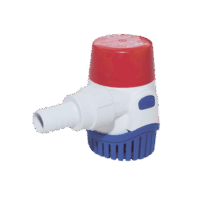 Bomba sumergible de achique de 360 galones por hora a 12 Volts de corriente directa.