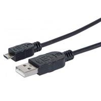 2844686.jpg CABLE USB,MANHATTAN,325677, V2 A-MICRO B, BOLSA PVC 0.5M NEGRO