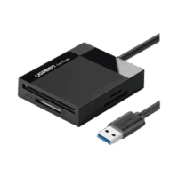 30333-p.png Lector de Tarjetas USB-3.0 Lector SD Compact Flash Card Reader Múltiple 4 en 1 Velocidad hasta 5 Gbps para Tarjetas de Memoria SD/Micro SD/TF/SDXC/SDHC/MMC/CFI/Ultra II CF/Extreme CF/MS