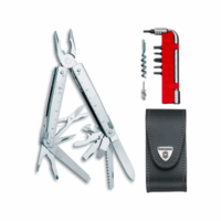 30338L-p.png SwissTool - Multiherramienta tipo Navaja de Acero Inoxidable, 37 funciones y Funda de Piel 30338L 30338L