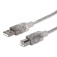 3768685.jpg CABLE USB,MANHATTAN,345408, V2.0 A-B 5.0M PLATA