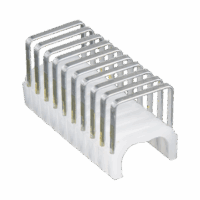 450003-p.png Paquete de 300 Grapas con Aislamiento, para Cables NM (Romex®) como 14/3, 14/3G, 12/3 y otros cables de hasta 11/32'' × 19/32'' (9 mm × 15 mm).