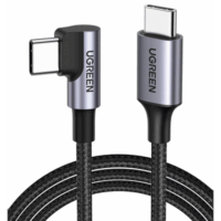 50123-p.png Cable USB-C a USB-C | 1 Metro | Conector con Ángulo Recto de 90° | Carga Rápida de hasta 60W | 480 Mbps | PD3.0 | QC4.0/3.0/2.0 | FPC | AFC | Protección Integrada| Caja de Aluminio | Nylon Trenzado | Color Negro