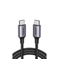 50152-p.png Cable USB-C a USB-C | 2 Metros | Transferencia de datos de 480 Mbps | Carga Rápida de hasta 60W | QC 4.0/3.0/2.0 | PD3.0 | FPC | AFC | Protección Integrada | Caja de Aluminio | Nylon Trenzado | Color Negro | 2 años de Garantía.