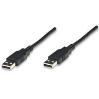 5030690.jpg CABLE USB,MANHATTAN,306089, V2.0 A-A 1.8M, NEGRO