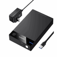 50423-p.png Carcasa Disco Duro 3.5" con Cable USB 3.0 y Adaptador de Corriente 12V 2A Incluido, Caja Disco Duro USB 3.0 con UASP para HDD SSD SATA I/II/III, Hasta 16 TB.